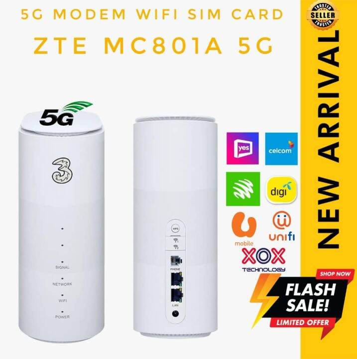 (Local Seller) ZTE MC801A 5G 3.8Gbps 4G+ LTE CAT20 Unlocked Wireless