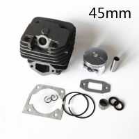 12pcsset Cylinder Piston Kit For 52CC 5200 Chainsaw 45mm Cylinder Gasket Piston Piston Rings Pin Clips Chainsaw Parts Accs