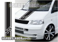 For VW Volkswagen Transporter Bonnet 005d stickers graphics decals stripes T5