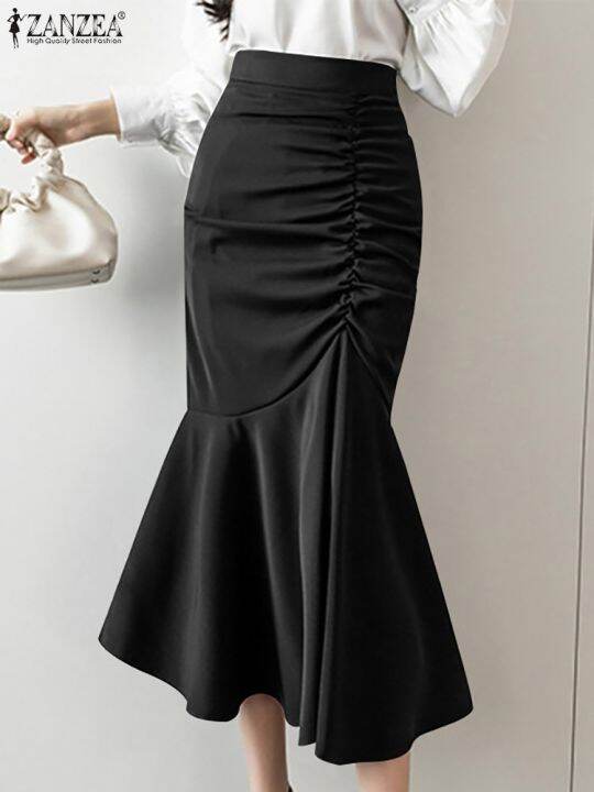 cc-zanzea-bodycon-skirt-ruffled-hem-waist-pleats-faldas-a-jupe-longue