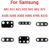 สำหรับ Samsung A01หลัก A11 A21 A31 A41 A51 A71 A10S A20S A30S A50S A70s ด้านหลังกระจกกล้องถ่ายรูปฝาปิดเลนส์ที่มีสติกเกอร์