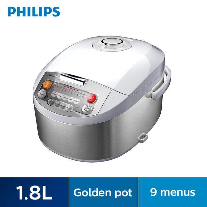 PHILIPS Fuzzy Logic Rice Cooker (1.8L) HD3038 (HD3038/03) Lazada