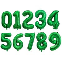 40inch Green Number Balloon 1 2 3 4 5 6 7 8 9 Foil Balloons Birthday Party Decorations Jungle Anniversaire Decoration Globos