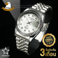 AMERICA EAGLE นาฬิกาข้อมือสุภาพบุรุษ สายสแตนเลส รุ่น AE0001G – SILVER/SILVER