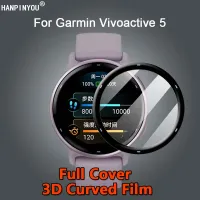 สำหรับ Garmin Vivoactive 5สมาร์ทวอท์ชอัลตร้าป้องกันทุกส่วนของเครื่อง3D โค้งชุบนุ่ม PMMA ฟิล์ม PET ปกป้องหน้าจอ-ไม่ใช่แก้ว