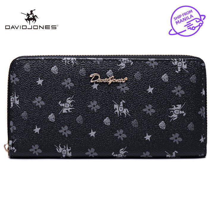 David Jones Paris long wallet for women card holder coin purse small