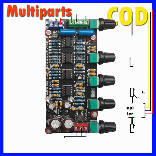 HIFi 2.1 Stereo Sub Filter+Tone Subwoofer PreAmplifier Bass Tone