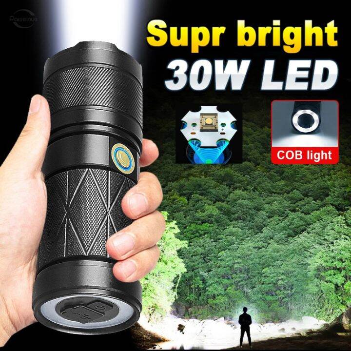 White Laser Light LED flashlight 100000 lumens torch light powerful flash lights rechargeable