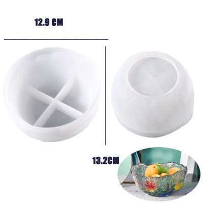 13.2 Irregular Fruit Storage Bowl Silicone Mould for Diy Handmade Uv Resin Epoxy Ceramics Clay Bowl Home Decoration Newest
