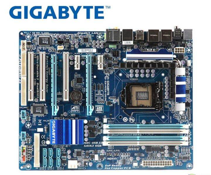 Gigabyte GA-P55A-UD3R Original Motherboard LGA 1156 DDR3 16GB For I5 I7 ...