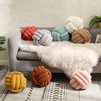 Cushion Well-padded Pillow Throw Plush Well-sealed Home Decor Cushions Knot Soft