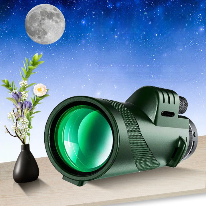 agetet-กล้องส่องทางไกลโฟกัสสูง-ชนิดเลนส์เดียว-สีเขียว-รองรับการมองเห็นในสภาพแสงน้อย