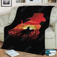 (Multi size available in stock)  Red Sunset Custom Blanket Flannel Throw Blanket Personalized Photo Fleece Blankets for Sofa Gift DIY Dropshipping  (Free personalized design available)