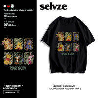 2023 newSELVZE （พร้อมส่งจากกทม มาถึงใน 3วัน）print T-shirt ผู้หญิงอะนิเมะพิมพ์หลวมแขนสั้น oversize D0079