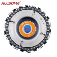 ALLSOME 4นิ้ว Chain Disc 22ฟันไม้แกะสลักแผ่นสำหรับ100/115ลูกหมู