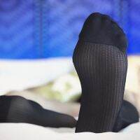 ‘；’ CLEVER-MENMODE Dress Socks Gifts For Men Tube Socks Ultra Thin Erotic Formal Wear Suit  Sports Stocking Business Stockings