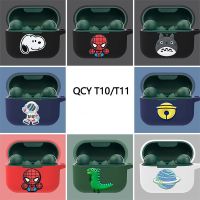 READY STOCK! Cute solid color cartoon astronaut &amp; chinchilla for  QCY  T11  Soft Earphone Case Cover