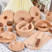 【hot】♂✻▧  Wood Childrens Preschool Fruits And Vegetables Kitchenware Cognitive