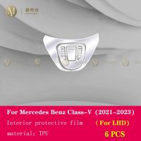 ฟิล์มซ่อมแซม PPF-TPU ป้องกันแผ่นฟิล์มกันรอยคอนโซลกลางรถยนต์แบบใสเบนซ์เมอร์เซเดส2021-2023 Class-V สำหรับ