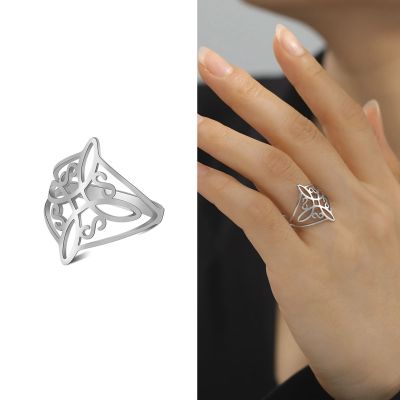 【CC】 New Knot Celtics Rings Witchcraft Luck Protection Year Fashion Jewellry Gifts