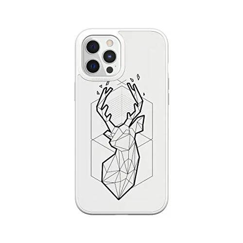 RhinoShield Case Compatible with [iPhone 12 Pro Max] - Impact Protective  Slim Cover | SolidSuit Customizable Phone Cover - Classic White - Geometric  The Winter Deer 