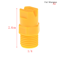 ✨[มะม่วง] หัวฉีดพัดลมวีเจ็ทพลาสติกหัวฉีดสเปรย์1/8 "1/4" 3/8 "1/2" ทำความสะอาดอุตสาหกรรม