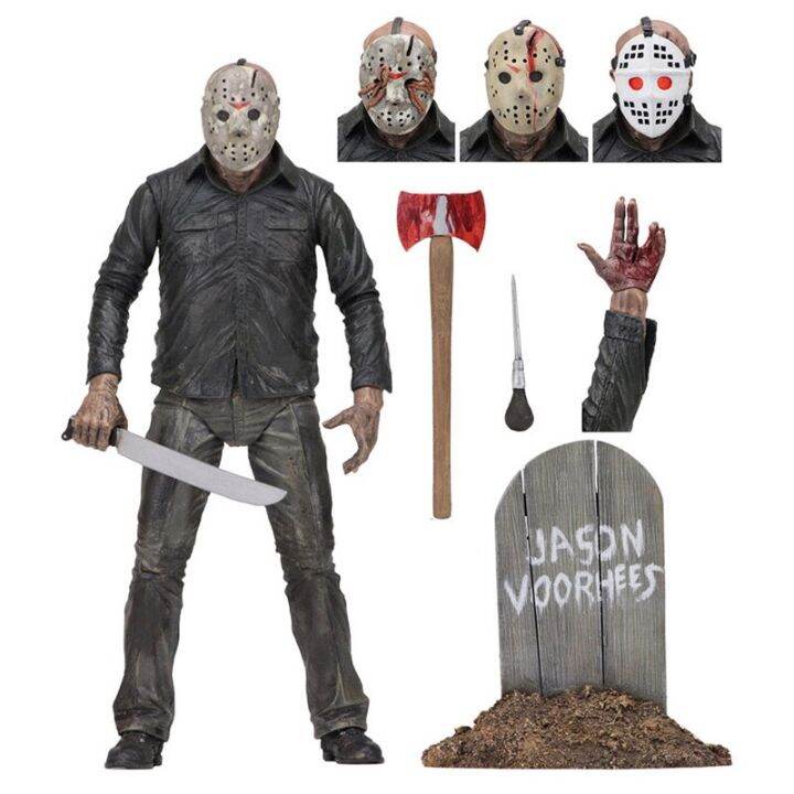 neca-friday-1980หุ่นฟิกเกอร์เจสัน-voorhees-7-pvc-ของเล่นโมเดลสะสม