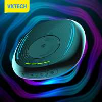 Vktech แผ่นเครื่องจักรกลแบบหมุนเมาส์อัตโนมัติ,ไฟ RGB แผ่นรองเมาส์อัตโนมัติมีตัวจับเวลาสวิตช์เปิด/ปิดสำหรับการตื่นตัวของคอมพิวเตอร์