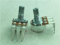 【CW】 5pcs 148 type single rotary potentiometer B10K large curved foot / handle length 15MM knurled shaft with midpoint