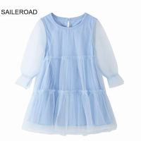 SAILEROAD New Design Girls Cats Princess Dresses Autumn Cotton Children Long Sleeve Clothes Kids Party Dress