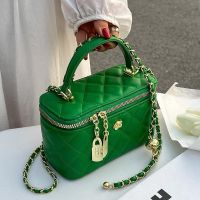 Female Small Bag Is Popular This Year The New 2023 Summer Hand Chain Box Bag Joker Diamond Lattice Single Shoulder Bag