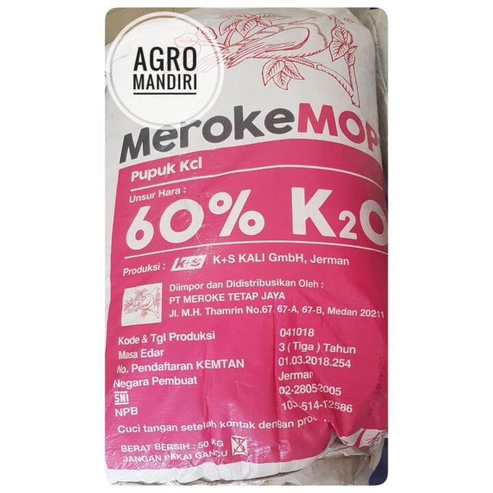 Pupuk Kcl Meroke Mop Kg Kemasan Repack Lazada Indonesia