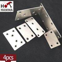 4Pcs Angle Corner Stainless Steel 180 Degree Board Connector Wall Fastener Furniture Hardware Joint Bracket Cabinet Accessories