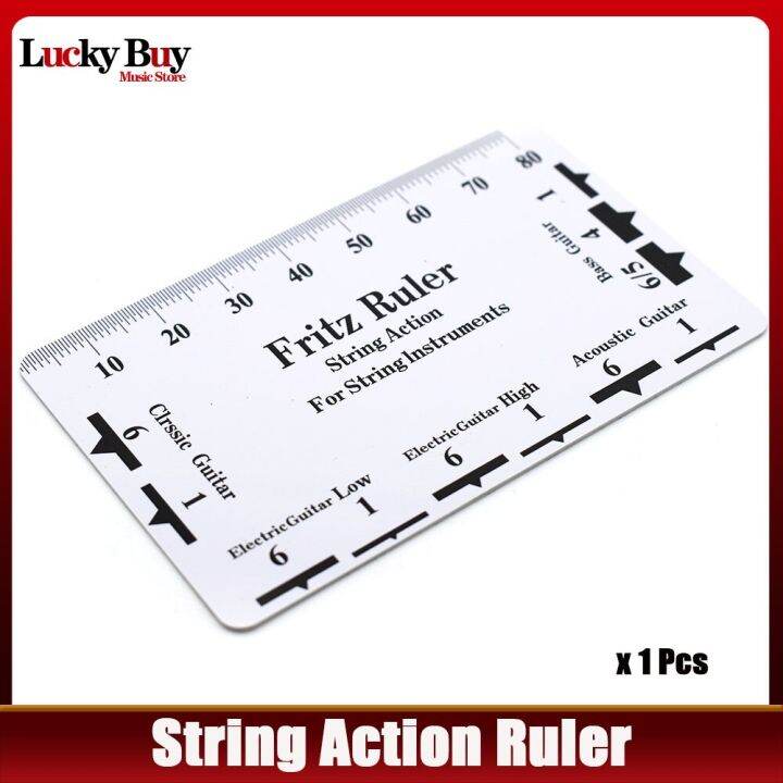 ไม้บรรทัดกีตาร์ฟริทซ์ไม้บรรทัดระยะห่างอักขระไม้บรรทัดไม้บรรทัดเวอร์เนียคาลิปเปอร์การ์ดวัดมือกีต้าร์เครื่องมือแร็พแอร์