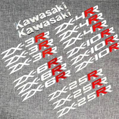 5Pcs รถจักรยานยนต์ Kawasaki Ninja3D ตรารถยนต์ Decal ถังสติ๊กเกอร์แต่งล้อสะท้อนแบบนุ่มสำหรับ Kawasaki Ninja ZX3R ZX-4R ZX-6R ZX-10R ZX-25R