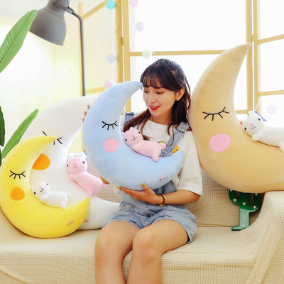 Hot Sale 45cm Kids Cute Moon Rabbit Plush Toy Doll Soothe Doll Ragdoll Pillow Baby Birthday Christmas Gift Free Shipping