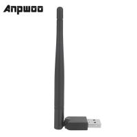 【New arrival】 ANPWOO เสาอากาศ USB WiFi การ์ดเครือข่ายไร้สาย USB 2.0 150Mbps อะแดปเตอร์ LAN 802.11b/g/n พร้อมเสาอากาศหมุนได้