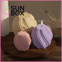 SUN BOX งานปาร์ตี้คริสตจักร แม่พิมพ์เทียนเทียน แม่พิมพ์เค้กเรซิน เครื่องมือดินน้ำมัน ซิลิโคนทำจากซิลิโคน ลูกบอลปั่นด้าย แม่พิมพ์ขี้ผึ้งศิลปะ รูปทรงเรขาคณิตผิดปกติ เทียนแม่พิมพ์