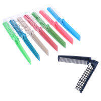 BELLE พลาสติกคู่หัวฟันผู้หญิงเดินทางพับได้ DIY hair Beauty Brush