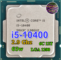 ซีพียู CPU Intel Core i5 10400 6คอ 12เทรด 65W LGA 1200 ฟรีซิลิโคน1ซอง i5 10400