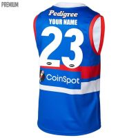 2023 WESTERN BULLDOGS HOME GUERNSEY RUGBY JERSEY Size S-M-L-XL-XXL-3XL