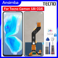 Ansimba หน้าจอเดิม6.6 "สำหรับกล้องถ่ายวิดีโอ18i CG6อุปกรณ์แผงอะไหล่ชิ้นส่วนจอสัมผัสแอลซีดีของเครื่องแปลงดิจิทัล