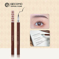 GECOMO ดินสอคิ้วของเหลวเนื้อละเอียด0.01มม. กันน้ำสีธรรมชาติไม่เลอะคิ้ว