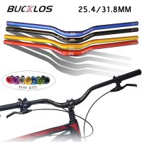 BUCKLOS ราวจับ Mtb 31.8/25.4มม. อุปกรณ์เพิ่มความสูงจักรยานบาร์620/660/720/780มม. อะลูมินัมอัลลอยมือจับจักรยานก้านที่จับขี่จักรยานชิ้นส่วนจักรยาน