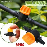 卐۩ 20PCS Drip Irrigation Valve 4/7MM Drip Irrigation Switch 4MM PVC Pipe Drip Irrigation Mini Valve For Greenhouse Garden Law F7G9