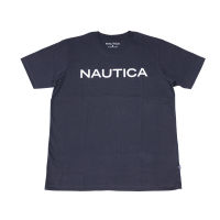 เสื้อยืดแขนสั้นลาย Nautica  VO0002 สีน้ำเงิน