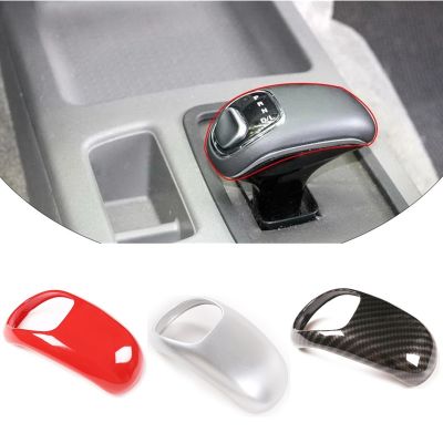 dfthrghd Carbon Fiber Style Car Gear Shift Head Protective Cover Trim Fit For Nissan Frontier 2014 Auto Interior Accessories