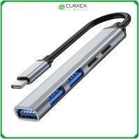 CLMXCA 5 In 1ความเร็วสูงการถ่ายโอนข้อมูล PD ชาร์จ USB อย่างรวดเร็ว C 3.0ฮับตัวแปลงแบบหลายพอร์ต Type-C Splitter