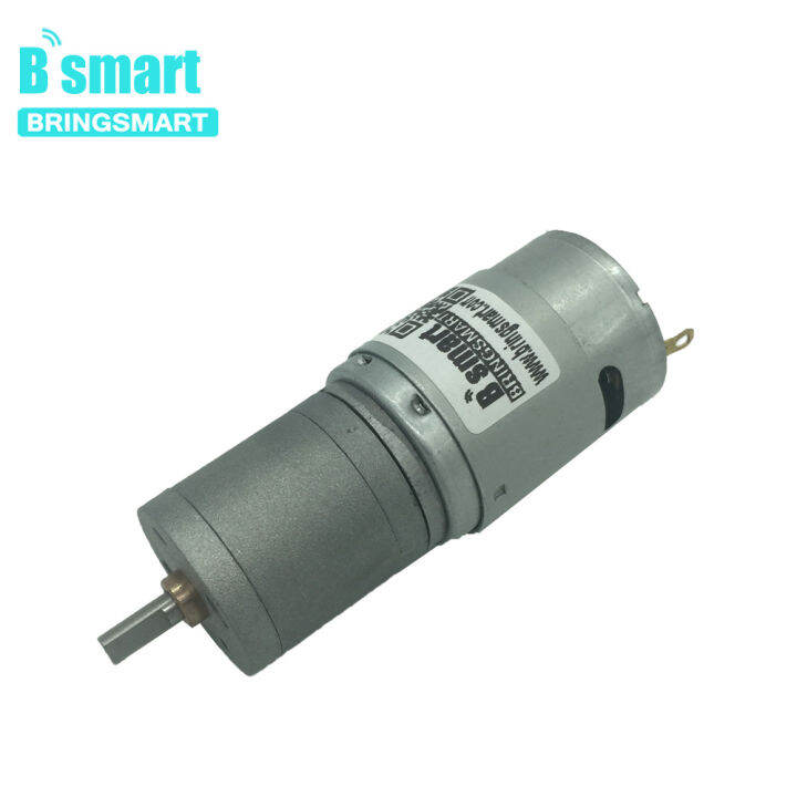 2023-hot-chexiuhua-bringsmart-มอเตอร์-jga25-385มอเตอร์เกียร์เกียร์จอ-dc-ความเร็วต่ำ12v-แรงบิดสูง24v-เพลากลมเกียร์โลหะกลับด้านสำหรับ-diy