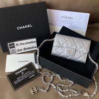 Chanel Clic Belt Bag Metallic Silver SHW Holo31